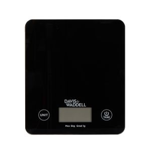 Davis & Waddell Atlas Electronic Kitchen Scale Black 22x19x2cm/5kg