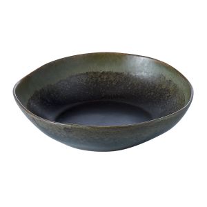 Amalfi Glazed Stoneware Serving Bowl Brown 26.7x26.7x7cm