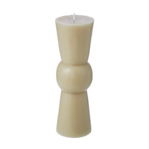 Amalfi Totem Unscented Candle Antique White 7x7x20cm