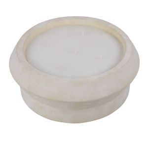 Amalfi 5 Wick Ceramic Candle - Sea Breeze Stone Wash White 25x25x10cm