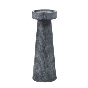 Amalfi Blythe Candleholder Black & Grey 8x8x20cm