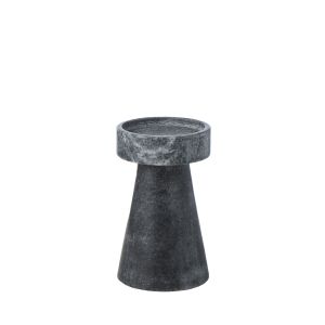 Amalfi Blythe Candleholder Black & Grey 8x8x15cm
