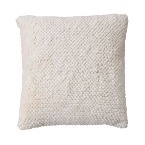 Amalfi Faux Rabbit Fur Cushion Cream 50x50x10cm