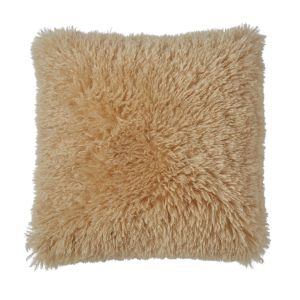 Amalfi Long Faux Fur Cushion Gold 50x50x10cm