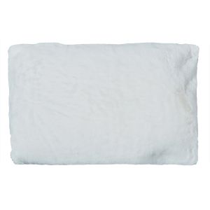 Amalfi Short Faux Fur Cushion Cream 50x30x10cm