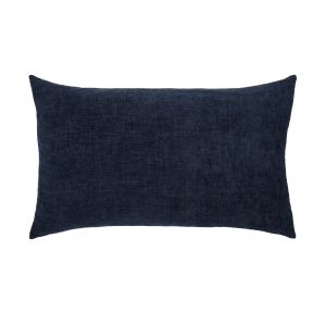 Amalfi Bellanger Chenille & Feather Cushion Dark Blue 30x50cm