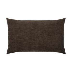 Amalfi Bellanger Chenille & Feather Cushion Dark Brown 30x50cm