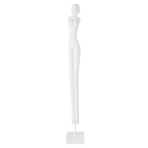 Amalfi White Figurative Sculpture White 10x10x80cm