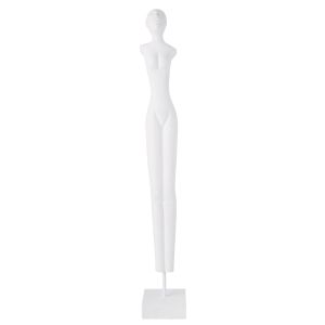 Amalfi White Figurative Sculpture White 10x10x72cm