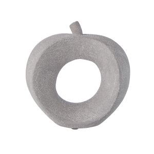 Amalfi Apple Sculpture Grey 18x13x18cm