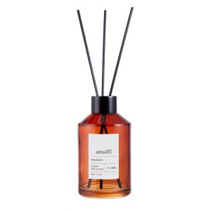 Amalfi Scented Diffuser with Blk Lid Persimmon - 200ml Brown 6.4x12cm