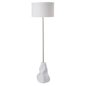 Amalfi Ceramic Organic Floor Lamp Natural/White 42x42x145