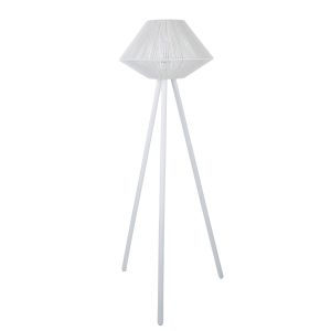 Amalfi Gentari Weave Floor Lamp White 63x61x153cm