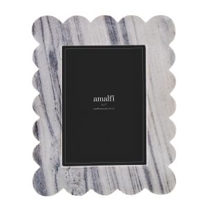 Amalfi Arlet Photo Frame 5x7" White & Grey Marble