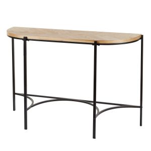 Amalfi Perry Console Table Natural & Black 118x40x80cm