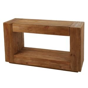 Amalfi Reclaimed Pine Wood Console Table Natural 140x45x80cm