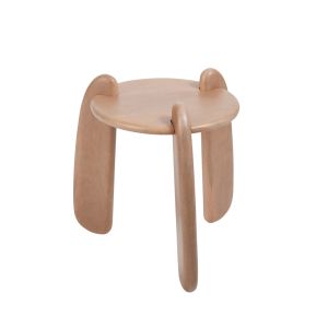 Amalfi Kidney Leg Wooden Side Table Light Brown 45x45x50cm