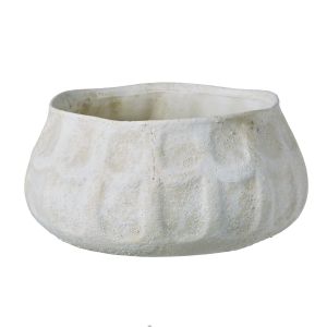 Amalfi Ceramic Flowerpot Beige 26x26x12cm