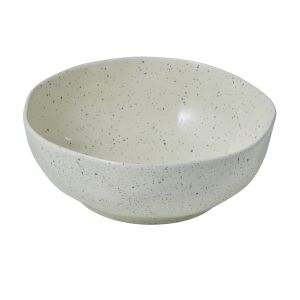 Amalfi Organic Glazed Bowl Milk 25x25x9.5cm