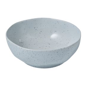 Amalfi Organic Glazed Bowl Silver 25x25x9.5cm