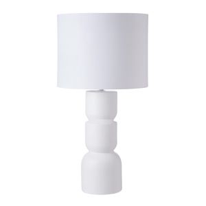 Amalfi Hester Table Lamp White 46x46x87cm