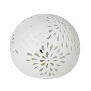 Amalfi Round Lamp - Cutout White 22.5x22.5x18cm