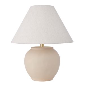 Amalfi Stone Effect Table Lamp Beige/White 40x40x48cm