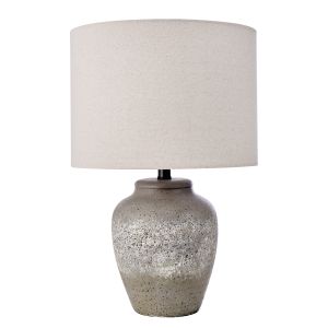 Amalfi Rustic Stone Table Lamp Stone/Cream 35.5x35.5x55.5cm