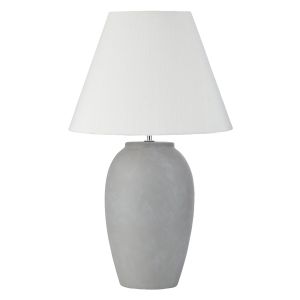 Amalfi Gideon Ceramic Table Lamp Grey 36x36x60cm