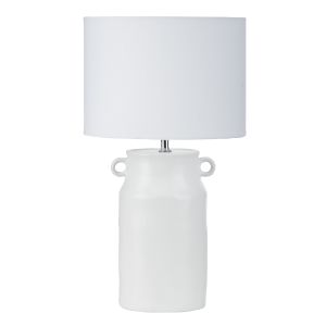 Amalfi Quentin Ceramic Table Lamp White 25x25x44.5cm