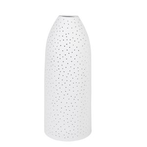 Amalfi Salma Porcelain Table Lamp White 16.5x16.5x40cm
