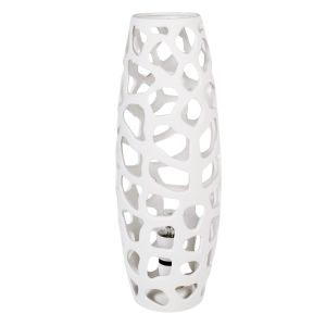 Amalfi Sawyer Porcelain Table Lamp White 18x18x45cm