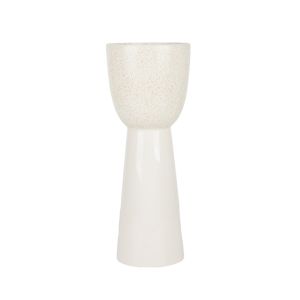 Amalfi Nella Vase White 15.5x15.5x40.5cm