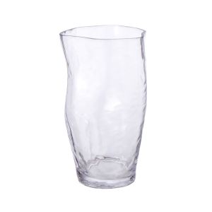 Amalfi Organic Clear Glass Vase Clear 15x15x25cm