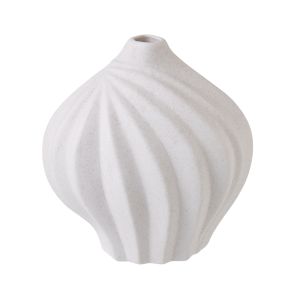 Amalfi Fluted Vase White 23x13.5x24cm