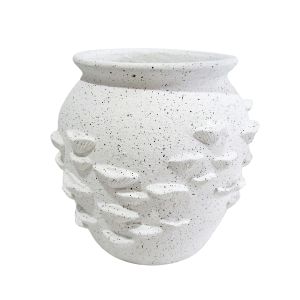 Amalfi Coral Texture Vase White 27x27x26cm