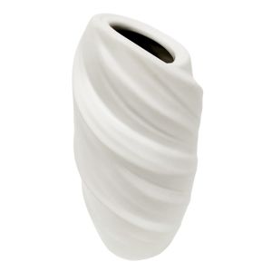Amalfi Twisted Vessel White 14x14x25cm