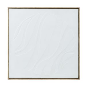 Amalfi Moulded 3D Wall Art White 60x60x3.8cm