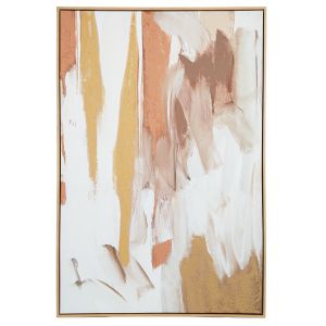 Amalfi Tonal Abstract Wall Art Brown/Cream 83x4x123cm