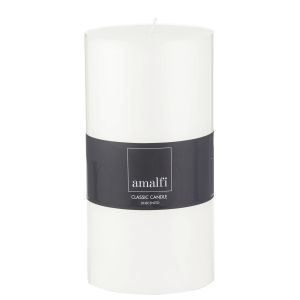 Amalfi Classic Unscented Wide Pillar Candle White 10x10x20cm
