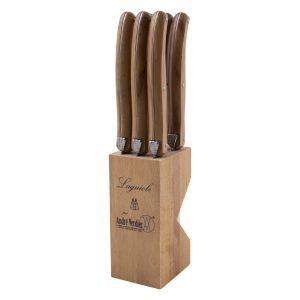 Andre Verdier Debutant Serrated Knife 6pcs Set Olive Wood 23.5cm