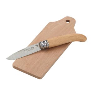 Andre Verdier Picnic Chopping Board and Folding Knife Beechwood 21x8x3cm/21x8x1cm