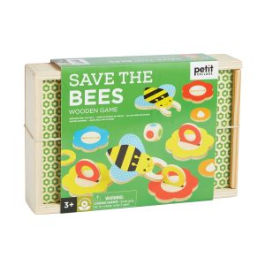 Petit Collage Save the Bees Wooden Game Green 17.7x25.5x5.5cm