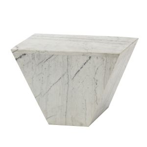 Amalfi Saintly Side Table White 60x35x40.5cm