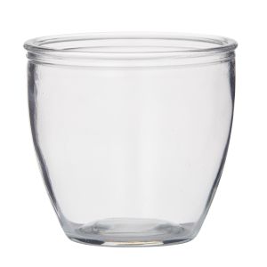 Rogue Glass Pot Clear 11x11x10cm