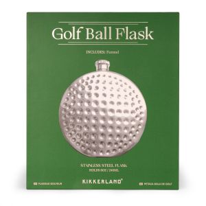Kikkerland Golf Ball Flask Silver 11.5x3.75x12.75cm