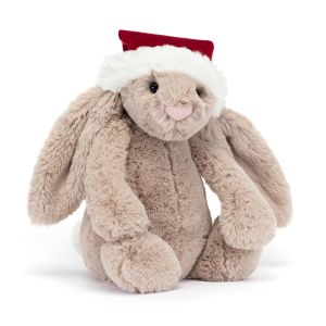 Jellycat Bashful Christmas Bunny Beige 9x12x31cm
