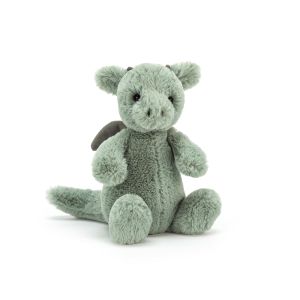 Jellycat Bashful Dragon Little Small Green 18x9x8cm