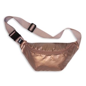 LOQI Metallic Bumbag Rose Gold 30x15x2cm