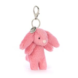 Jellycat Bashful Bunny Bag Charm Pink 3x4x17cm